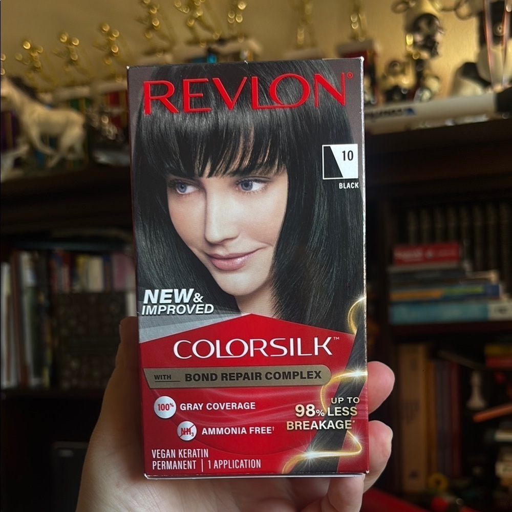 Revlon Black 10 Hair Color - Sleek Glossy Finish